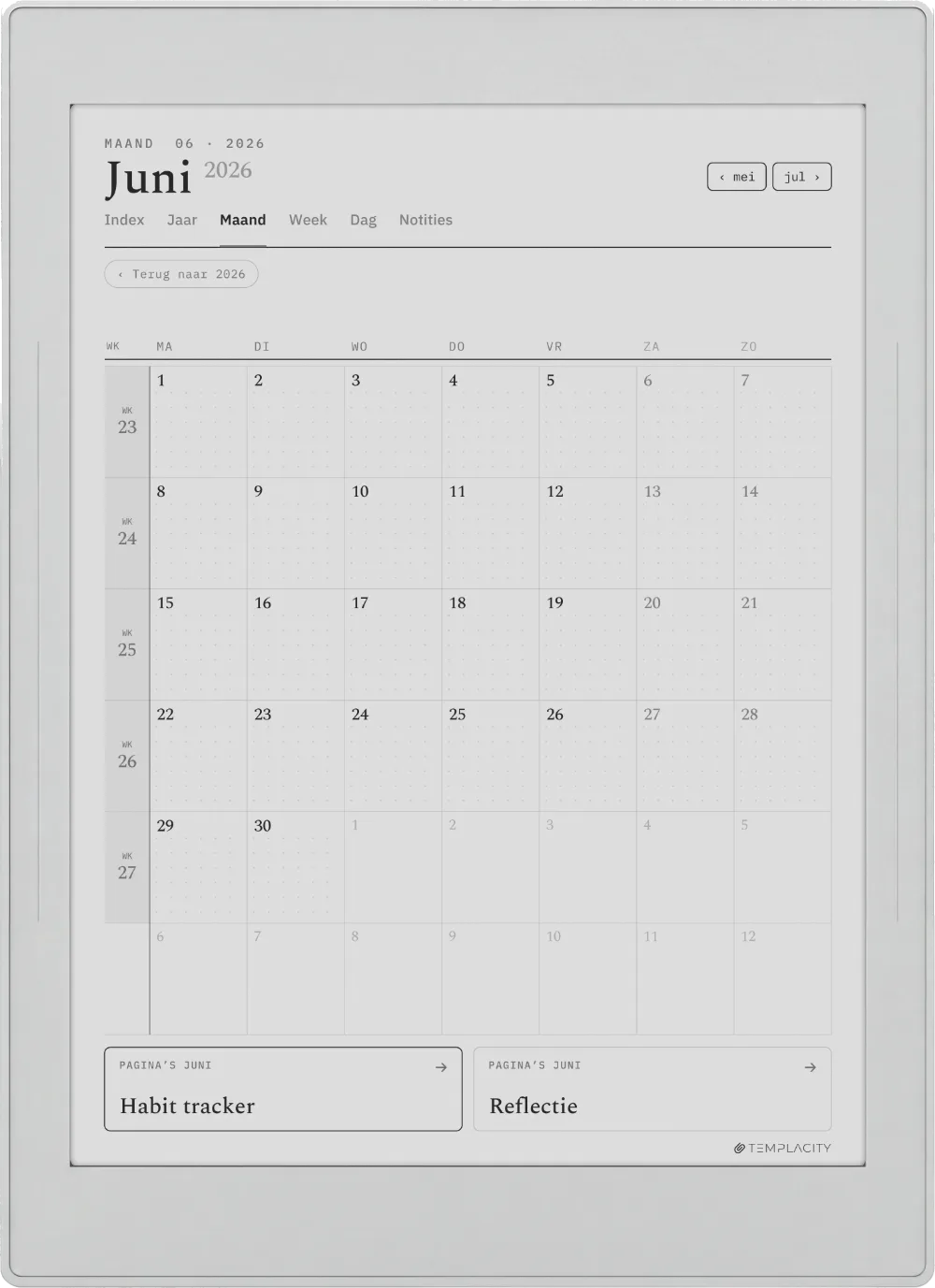 The Planner for Supernote Supernote Nomad pagina 3