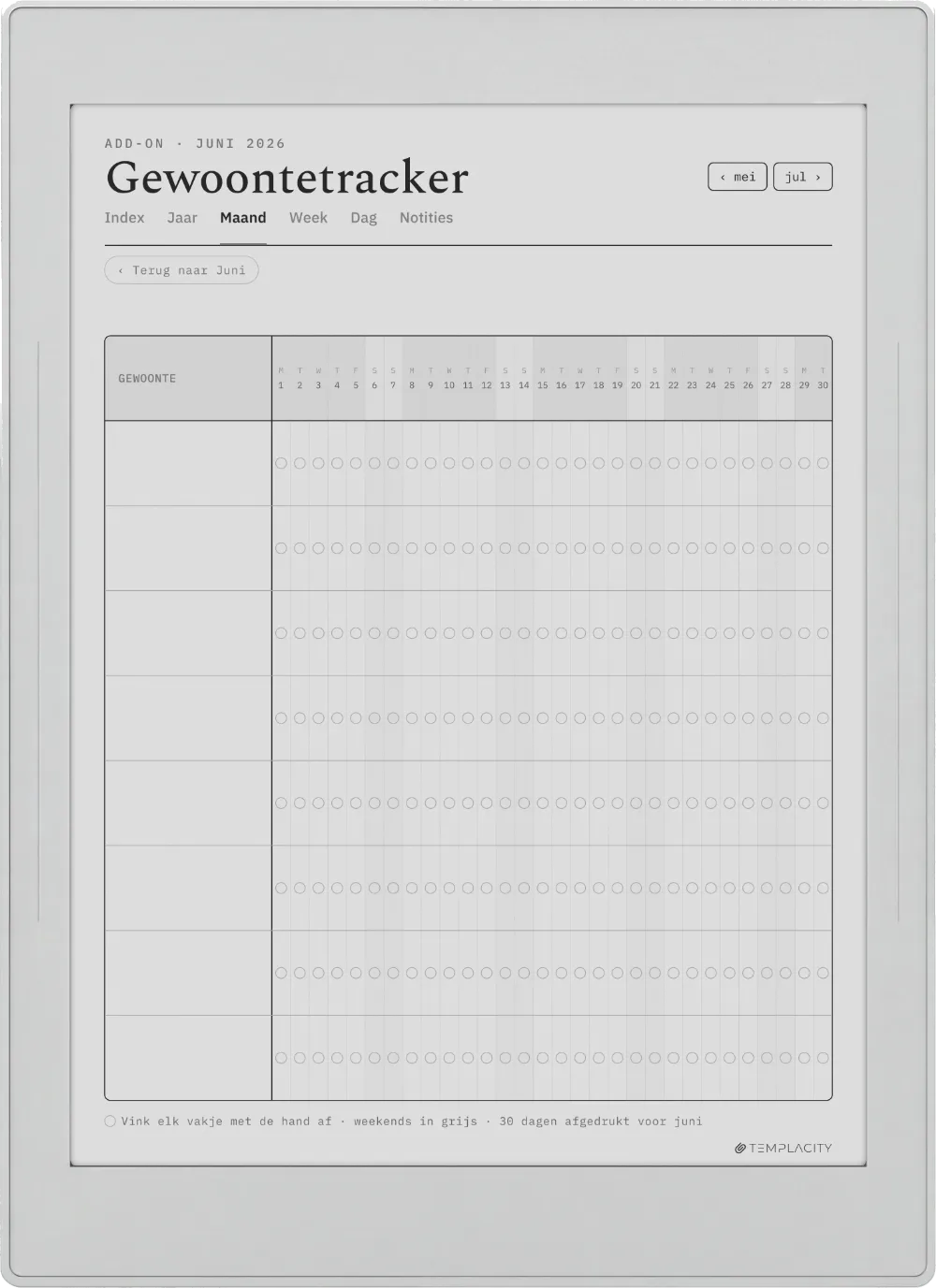 The Planner for Supernote Supernote Nomad pagina 4