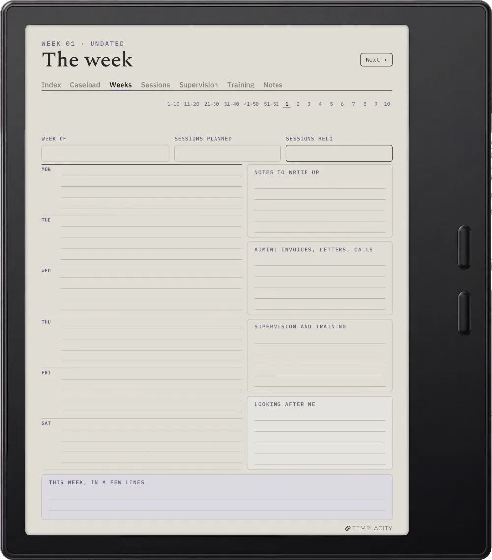 The Planner on the Boox Go Color 7 (Gen II)