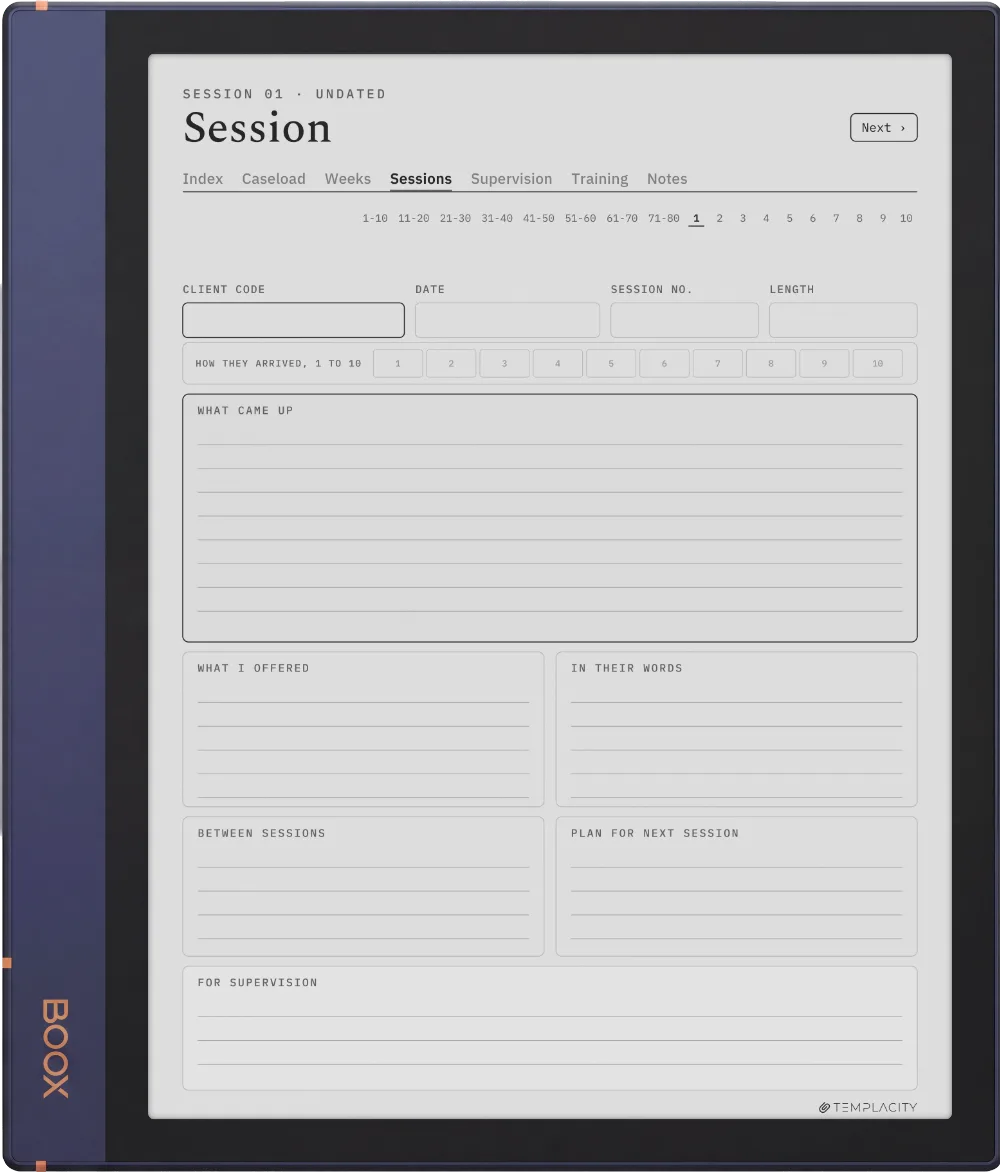 The Planner The Session