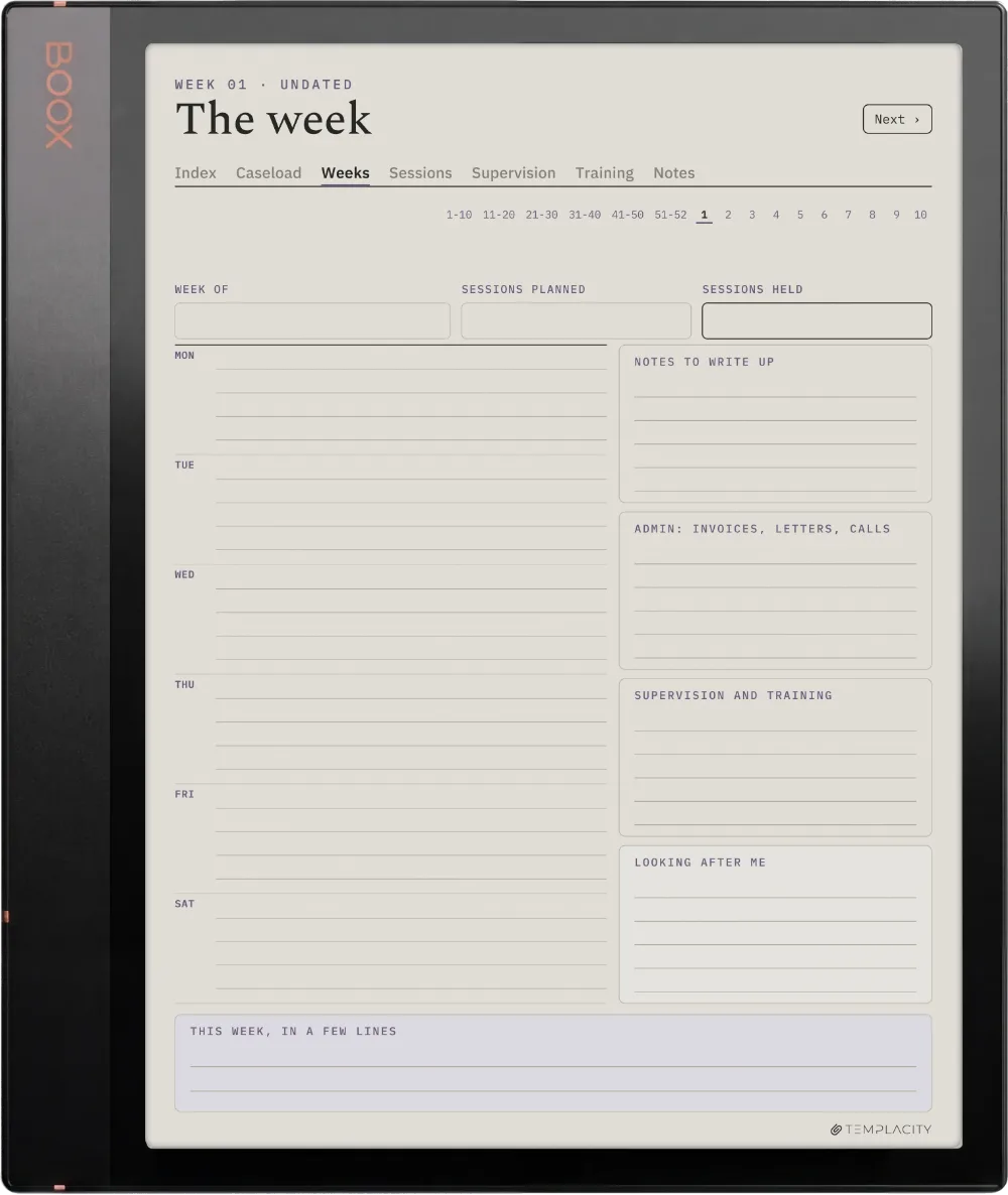 The Planner · Therapist Boox Note Air3 C page 2