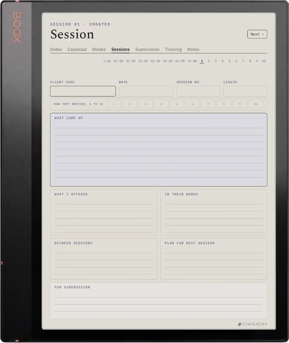 The Planner The Session