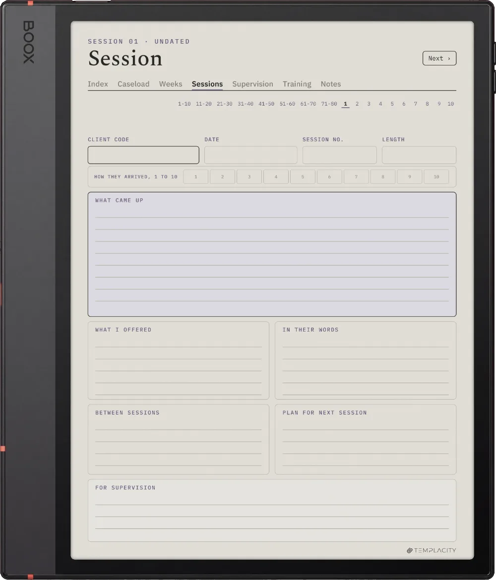 The Planner · Therapist Boox Note Air5 C page 3