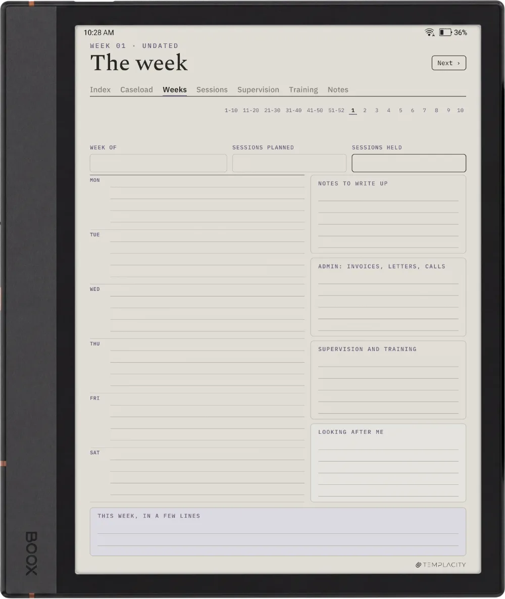 The Planner on the Boox Note Max