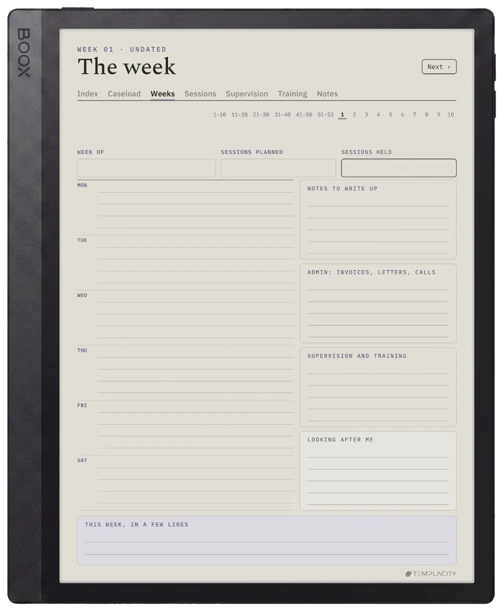 The Planner · Therapist Boox Tab Ultra C Pro page 2