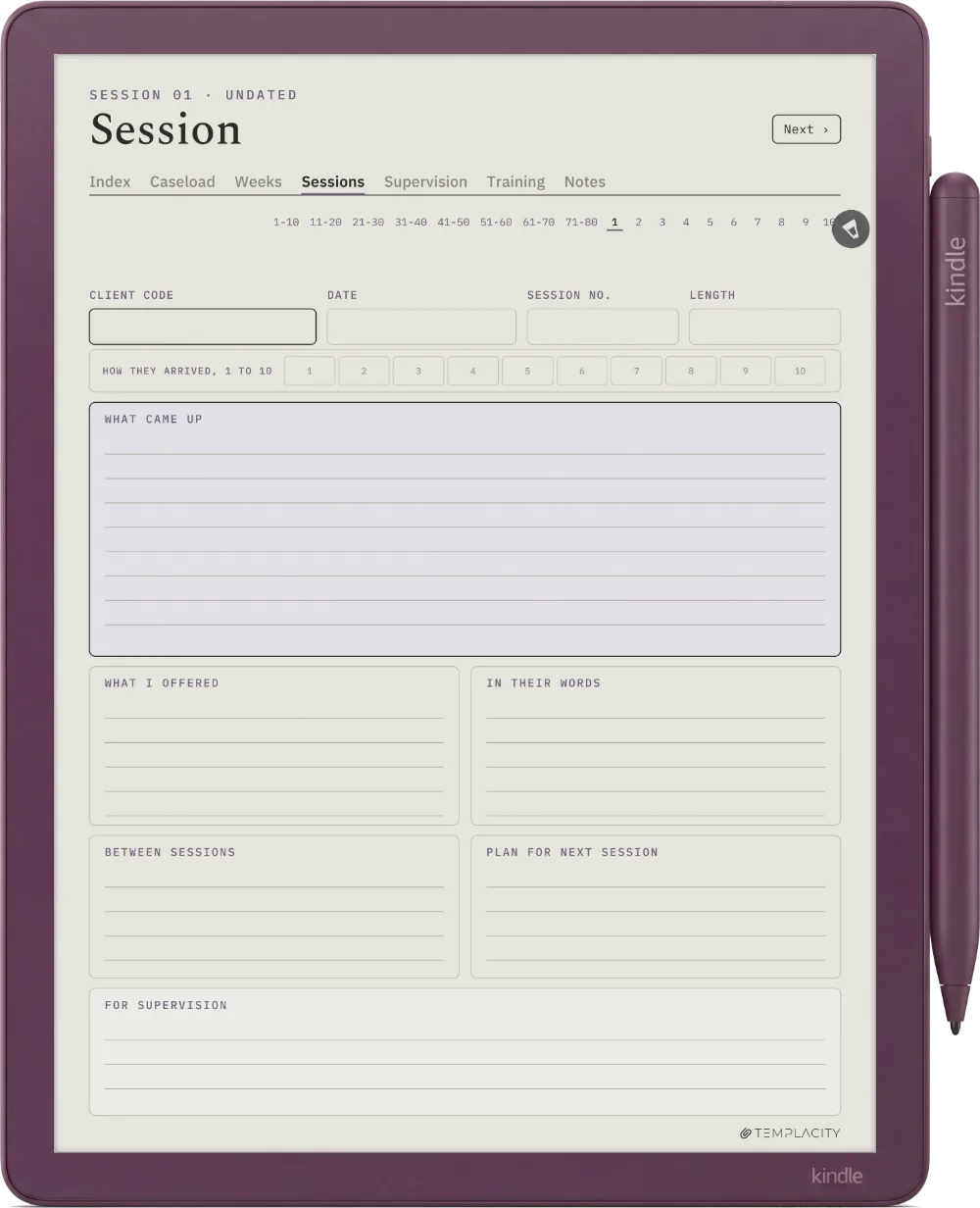 The Planner · Therapist Kindle Scribe Colorsoft page 3