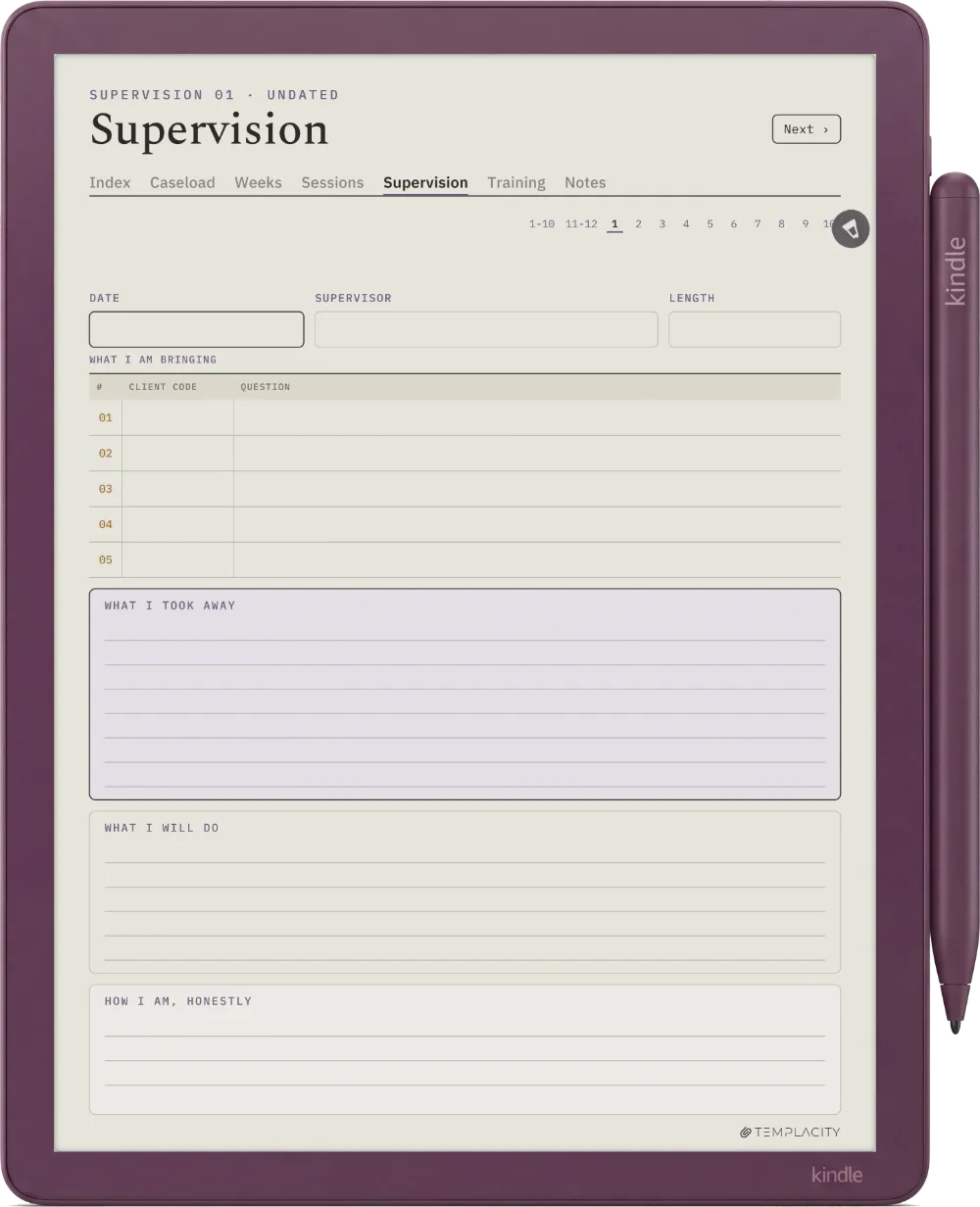 The Planner · Therapist Kindle Scribe Colorsoft page 4