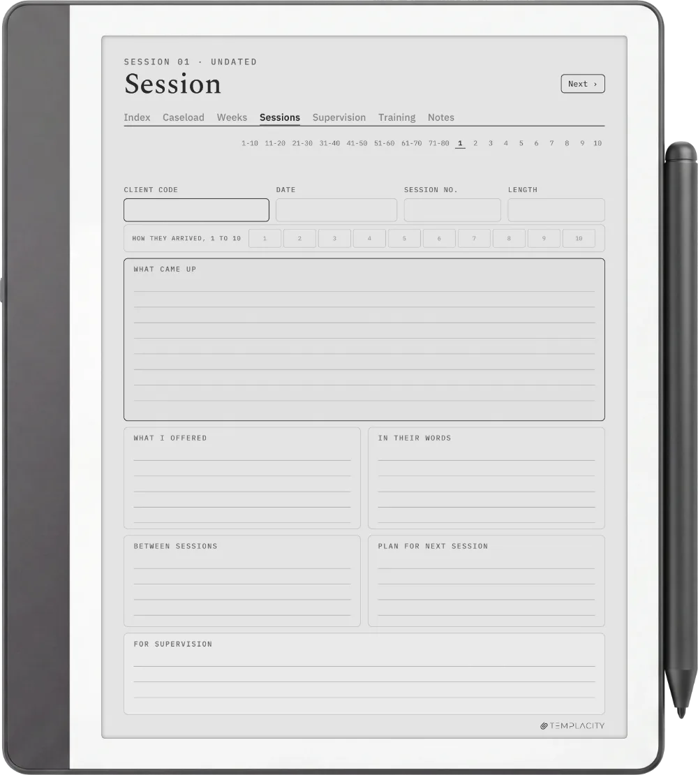 The Planner The Session