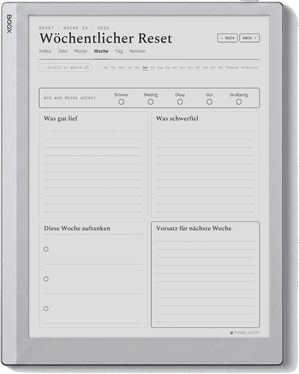 The Planner · Wellness Boox Go 10.3 Seite 3