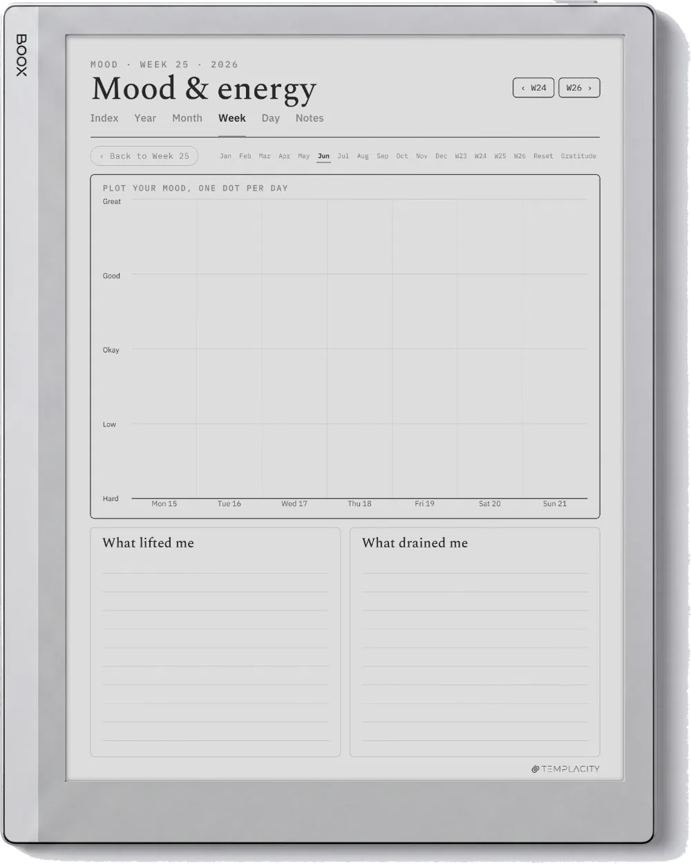 The Planner · Wellness Boox Go 10.3 page 2