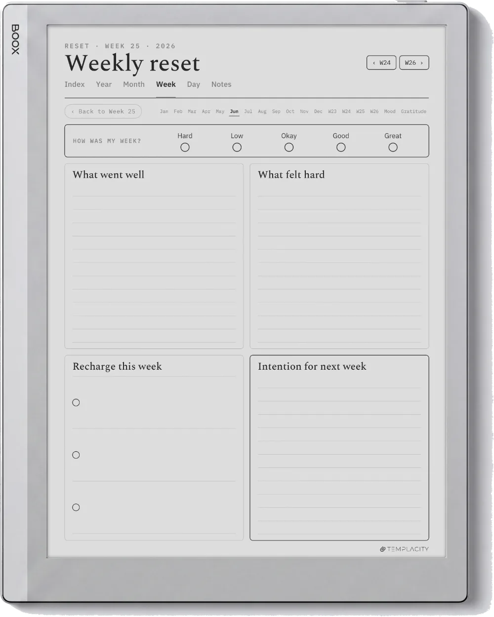 The Planner · Wellness Boox Go 10.3 page 3