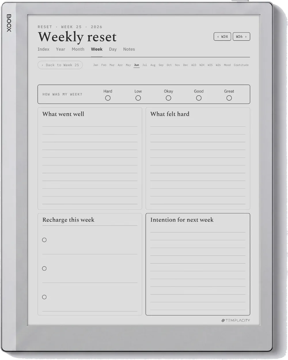 The Planner · Wellness Boox Go 10.3 page 3