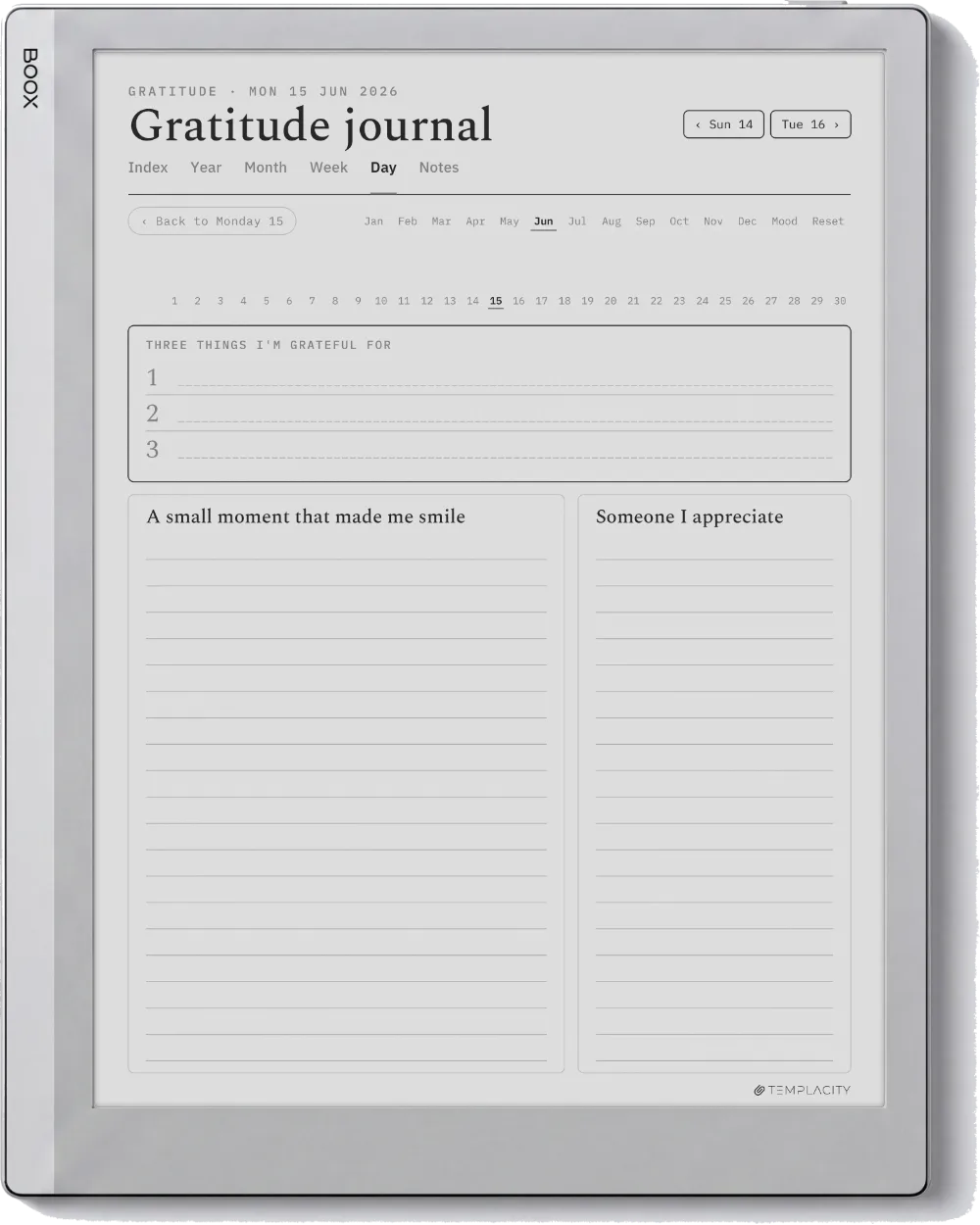 The Planner · Wellness Boox Go 10.3 page 4