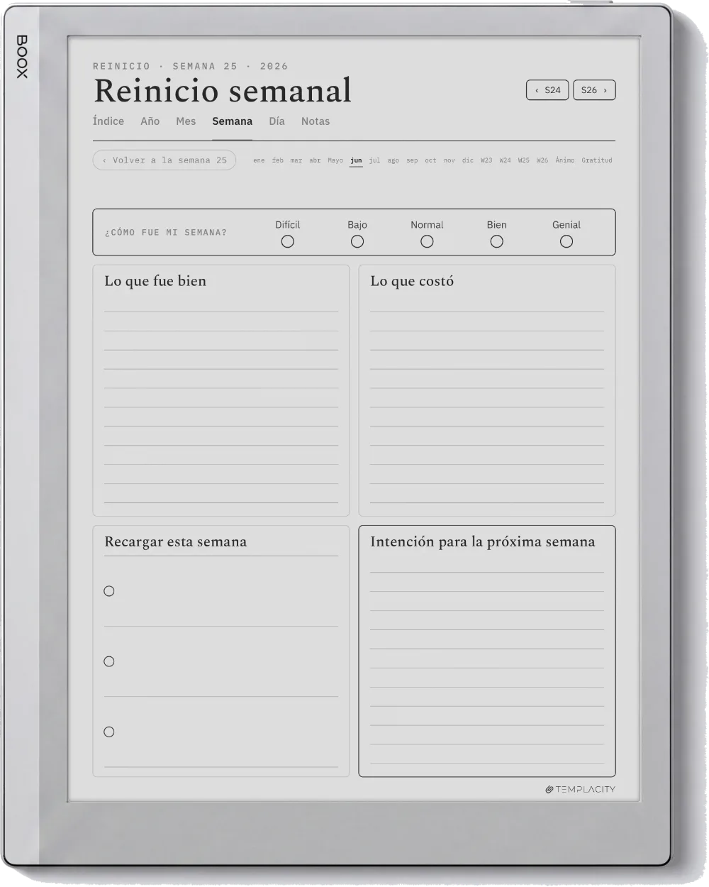 The Planner · Bienestar Boox Go 10.3 página 3