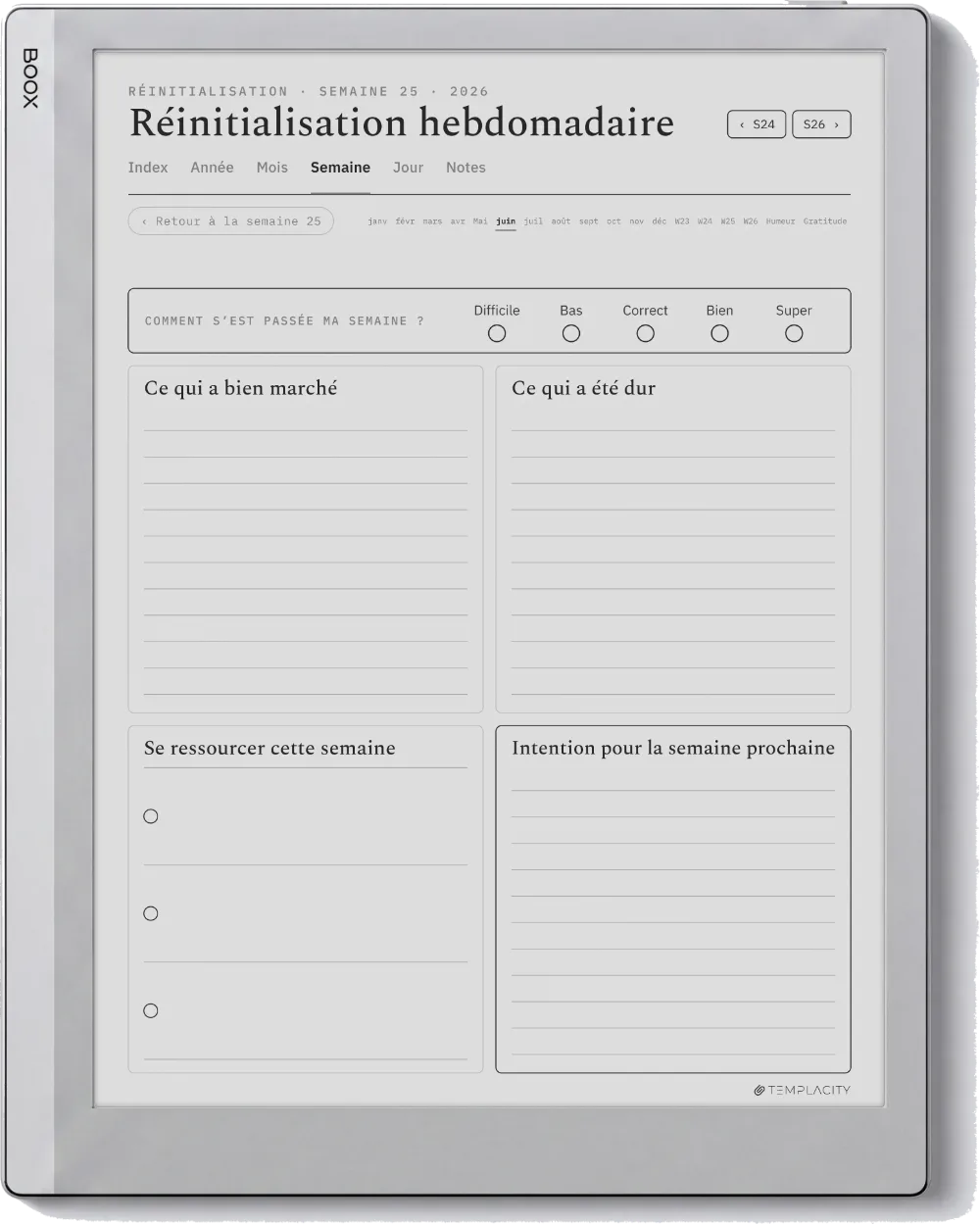 The Planner · Bien-être Boox Go 10.3 page 3