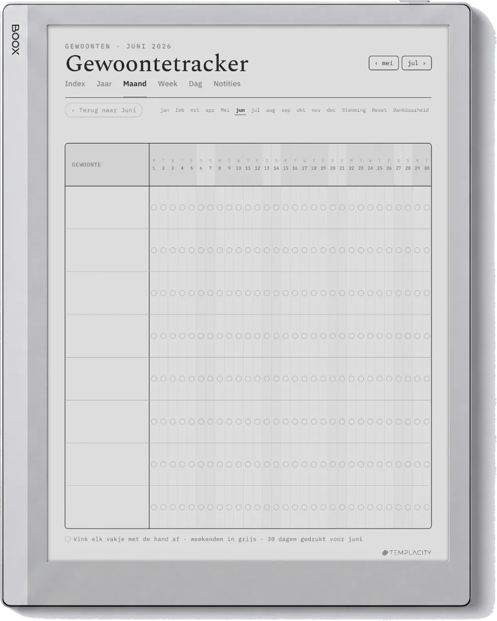 The Planner · Wellness Boox Go 10.3 pagina 5