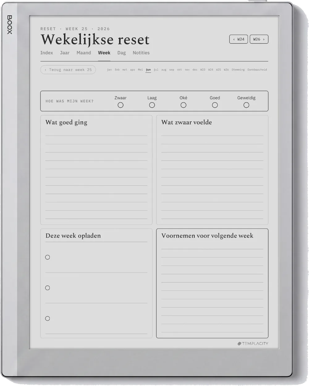 The Planner · Wellness Boox Go 10.3 pagina 3
