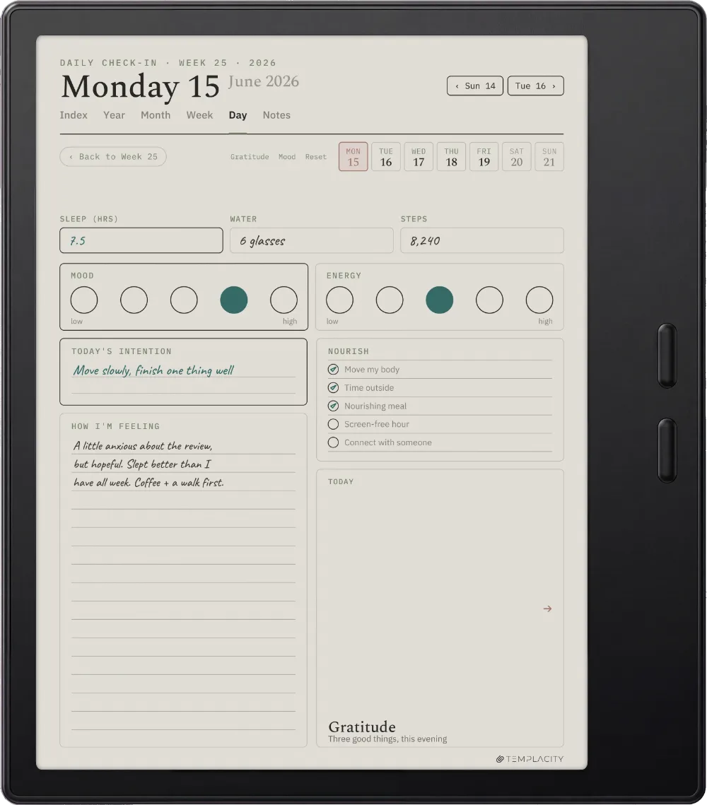 The Planner on the Boox Go Color 7 (Gen II)