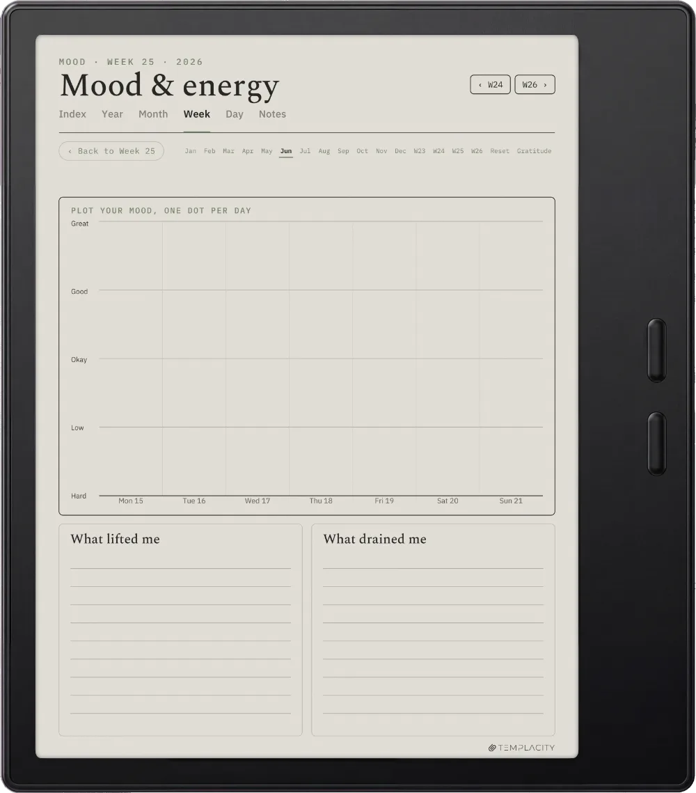 The Planner · Wellness Boox Go Color 7 (Gen II) page 2