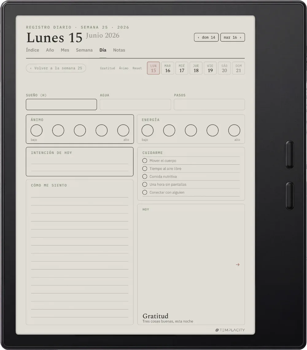 The Planner · Bienestar Boox Go Color 7 (Gen II) página 1