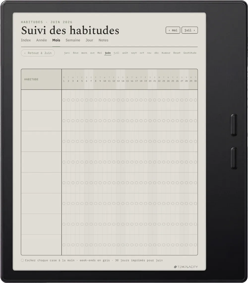 The Planner · Bien-être Boox Go Color 7 (Gen II) page 5