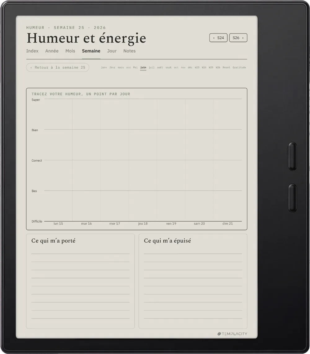 The Planner · Bien-être Boox Go Color 7 (Gen II) page 2