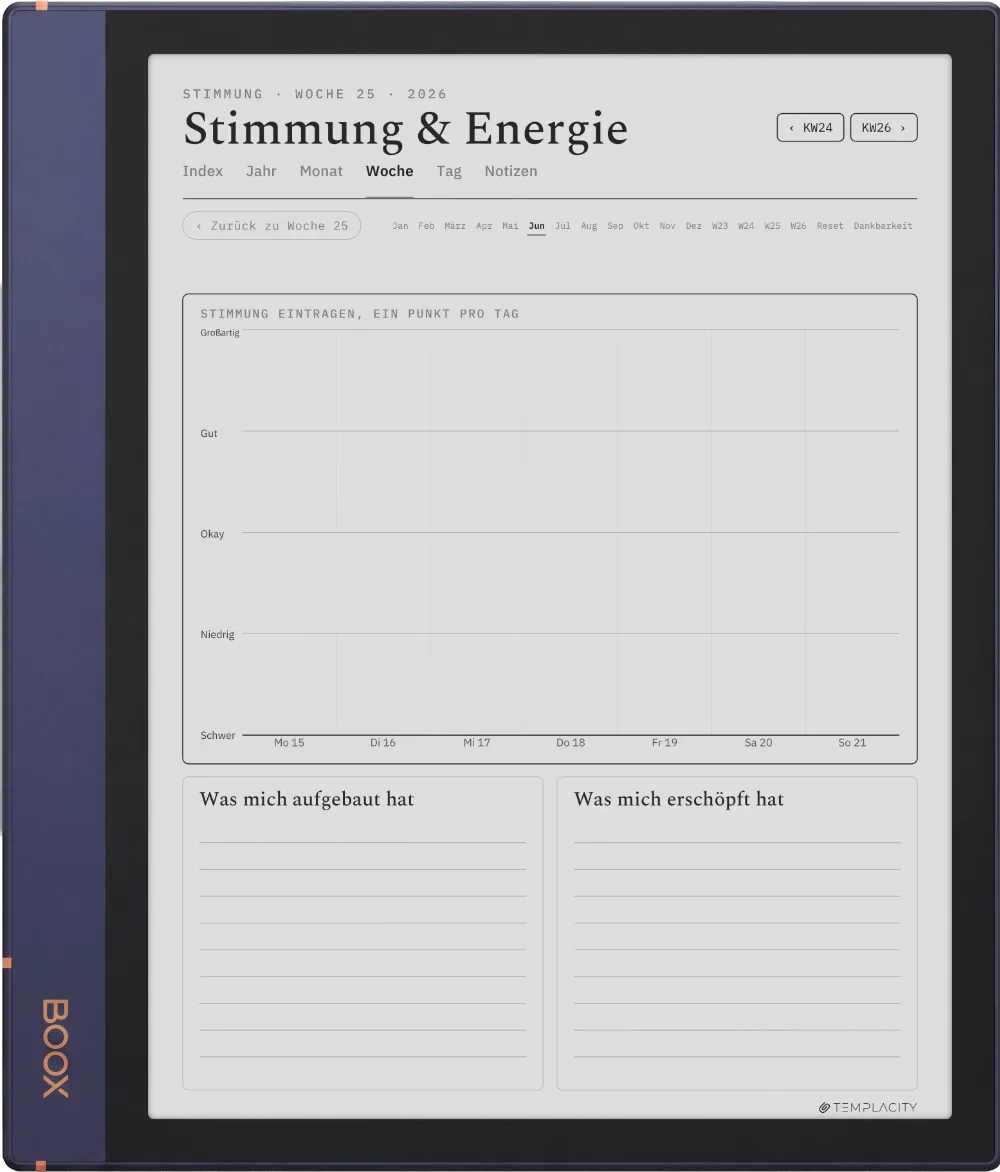 The Planner · Wellness Boox Note Air2 Seite 2