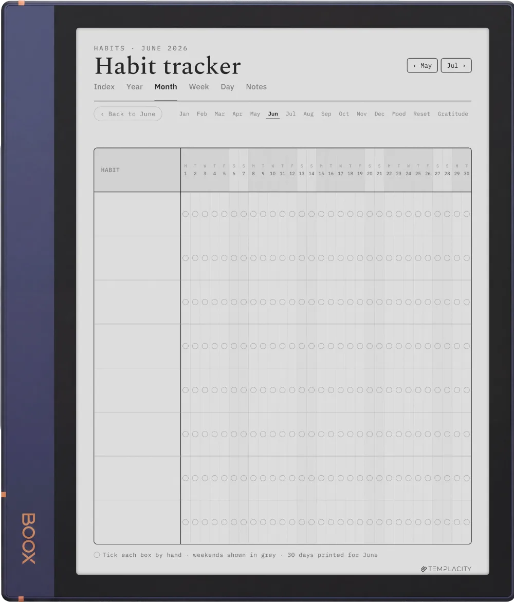 The Planner · Wellness Boox Note Air2 page 5