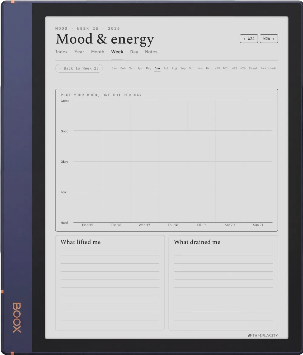 The Planner · Wellness Boox Note Air2 page 2