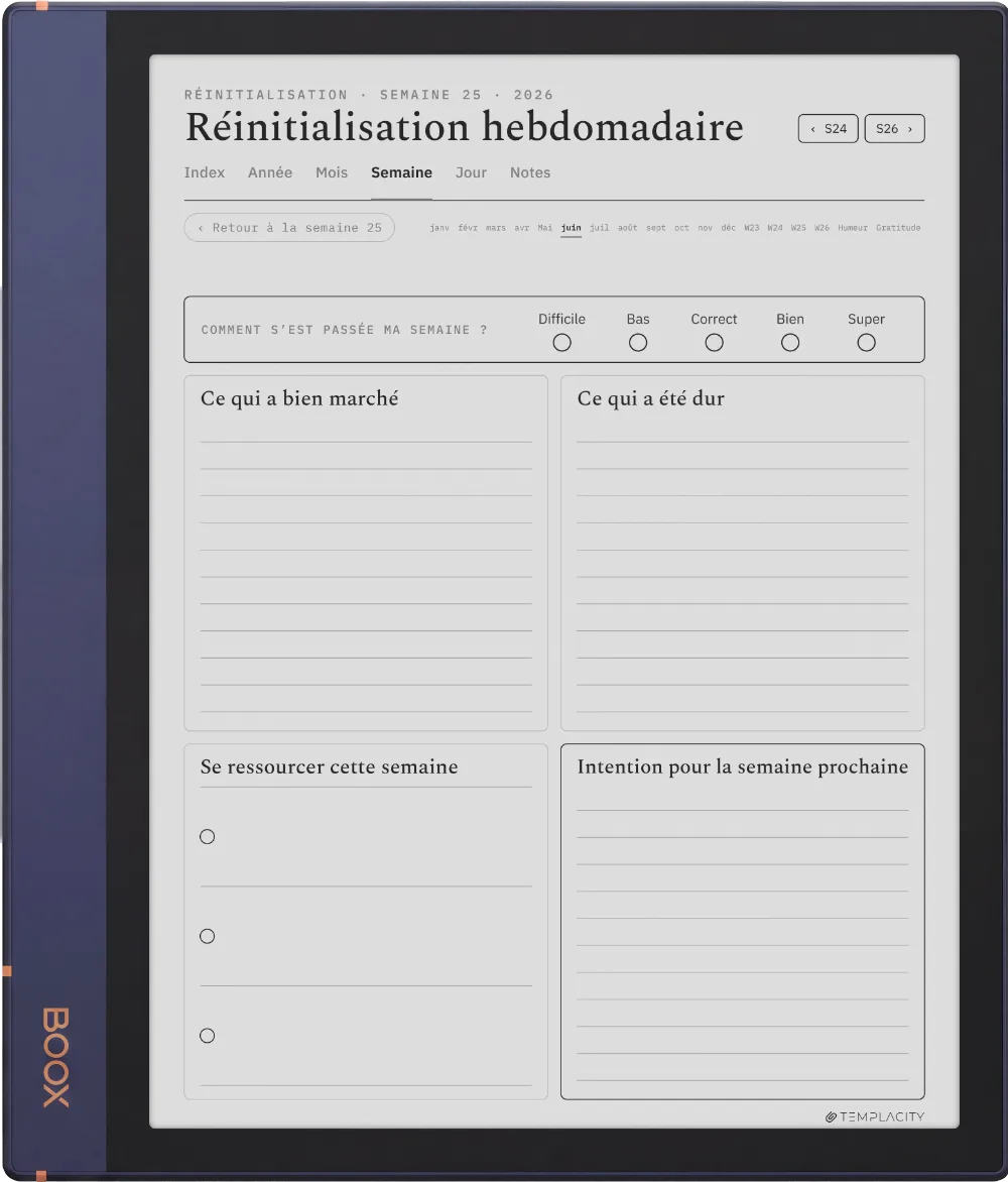 The Planner · Bien-être Boox Note Air2 page 3