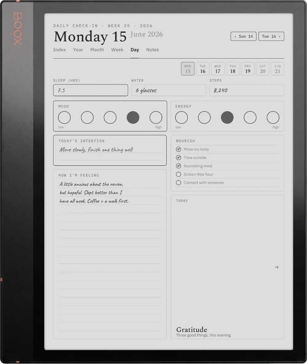 The Planner on the Boox Note Air 3