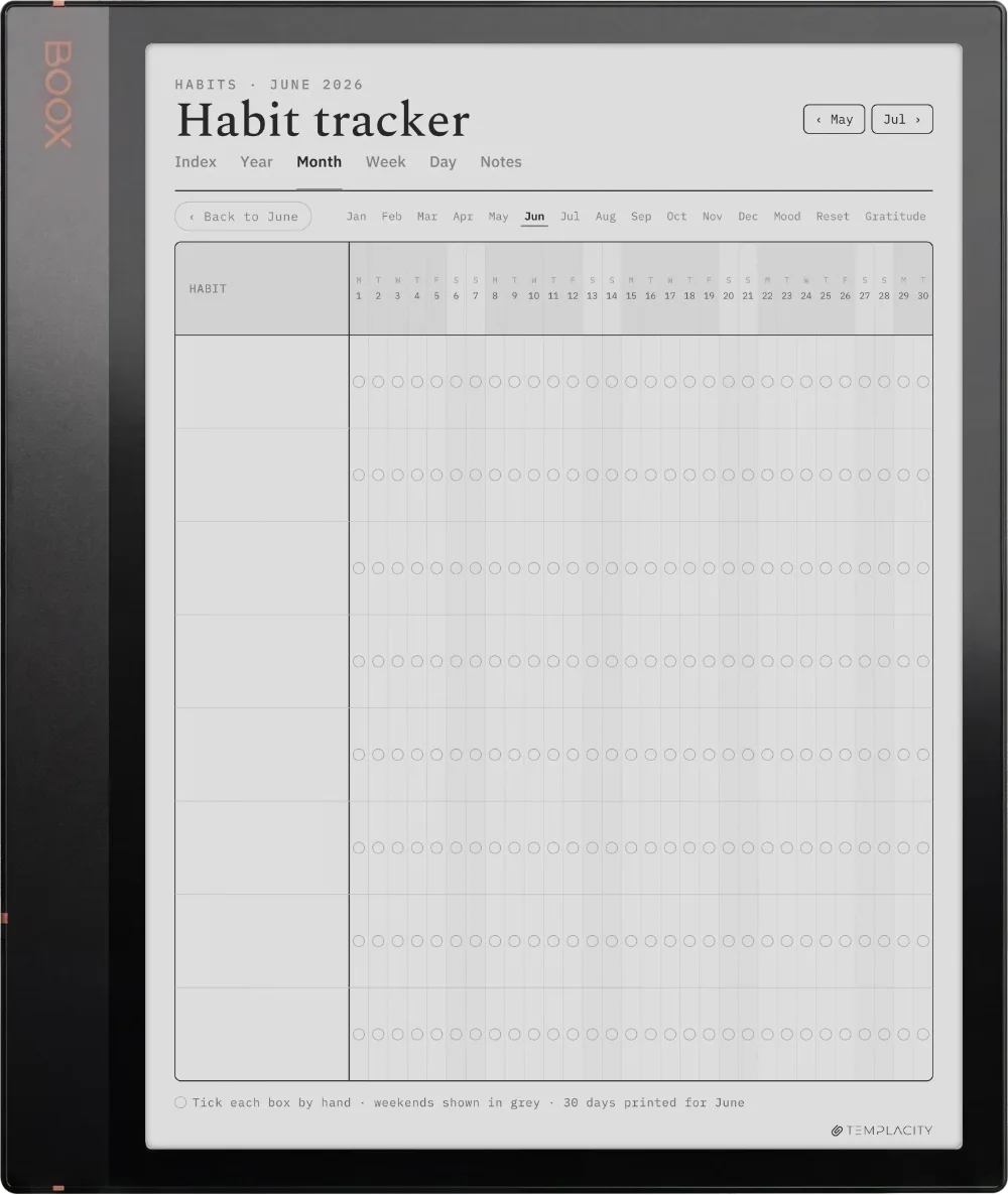 The Planner · Wellness Boox Note Air 3 page 5