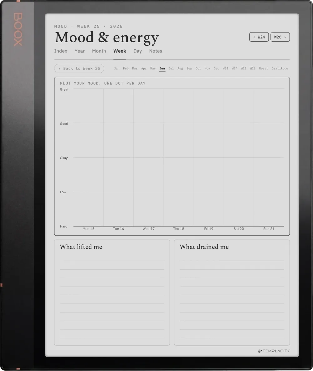 The Planner · Wellness Boox Note Air 3 page 2