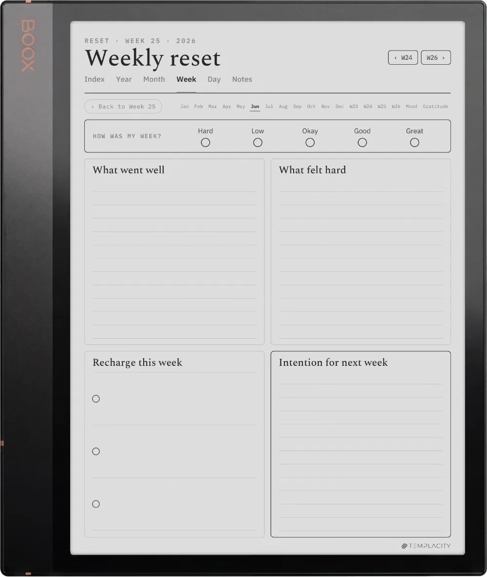 The Planner · Wellness Boox Note Air 3 page 3