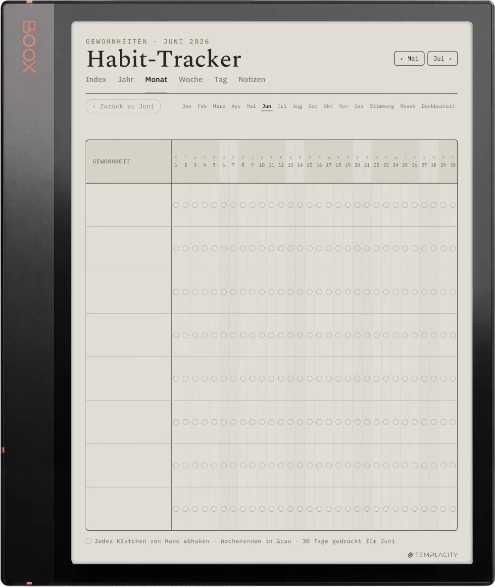 The Planner · Wellness Boox Note Air3 C Seite 5