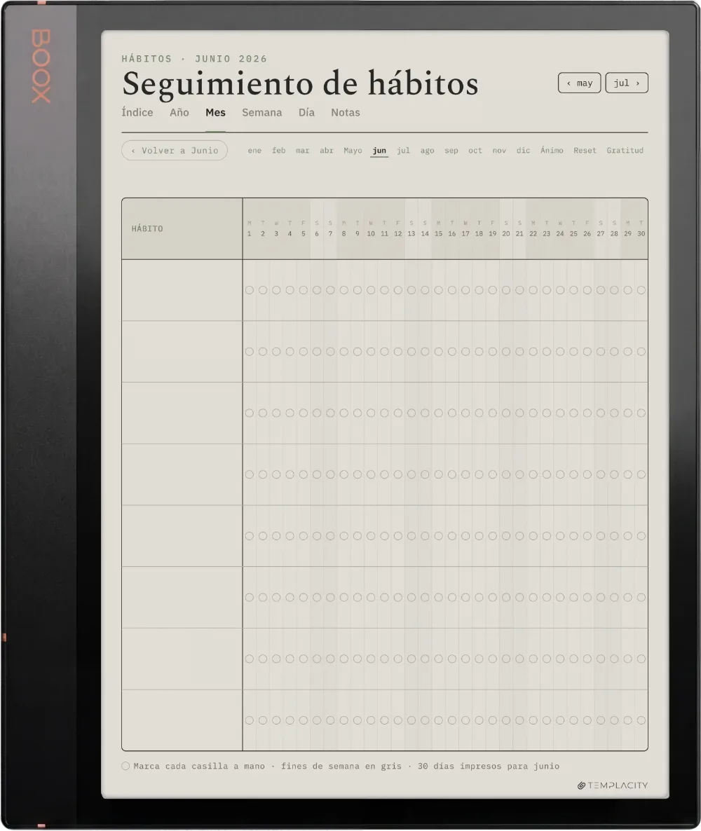 The Planner · Bienestar Boox Note Air3 C página 5