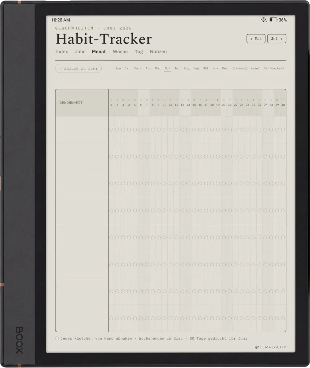 The Planner · Wellness Boox Note Air4 C Seite 5