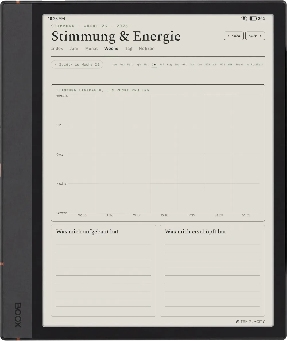 The Planner · Wellness Boox Note Air4 C Seite 2