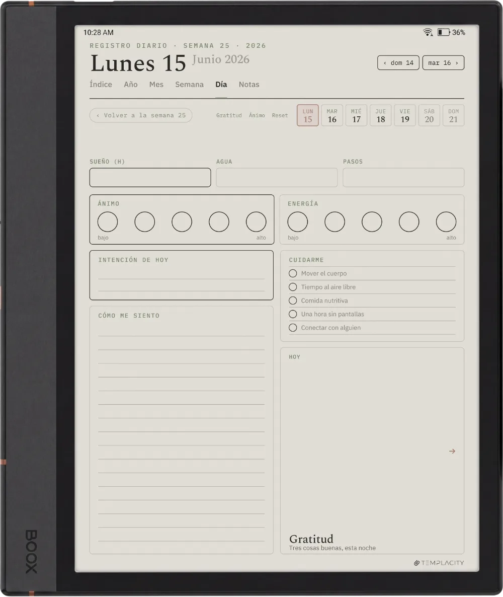 The Planner · Bienestar Boox Note Air4 C página 1