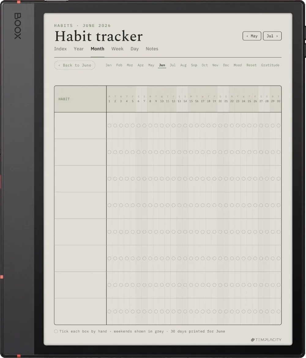 The Planner · Wellness Boox Note Air5 C page 5