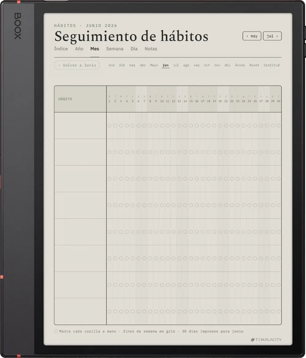 The Planner · Bienestar Boox Note Air5 C página 5