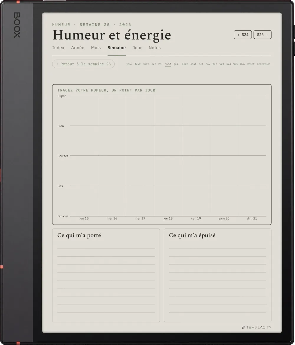 The Planner · Bien-être Boox Note Air5 C page 2