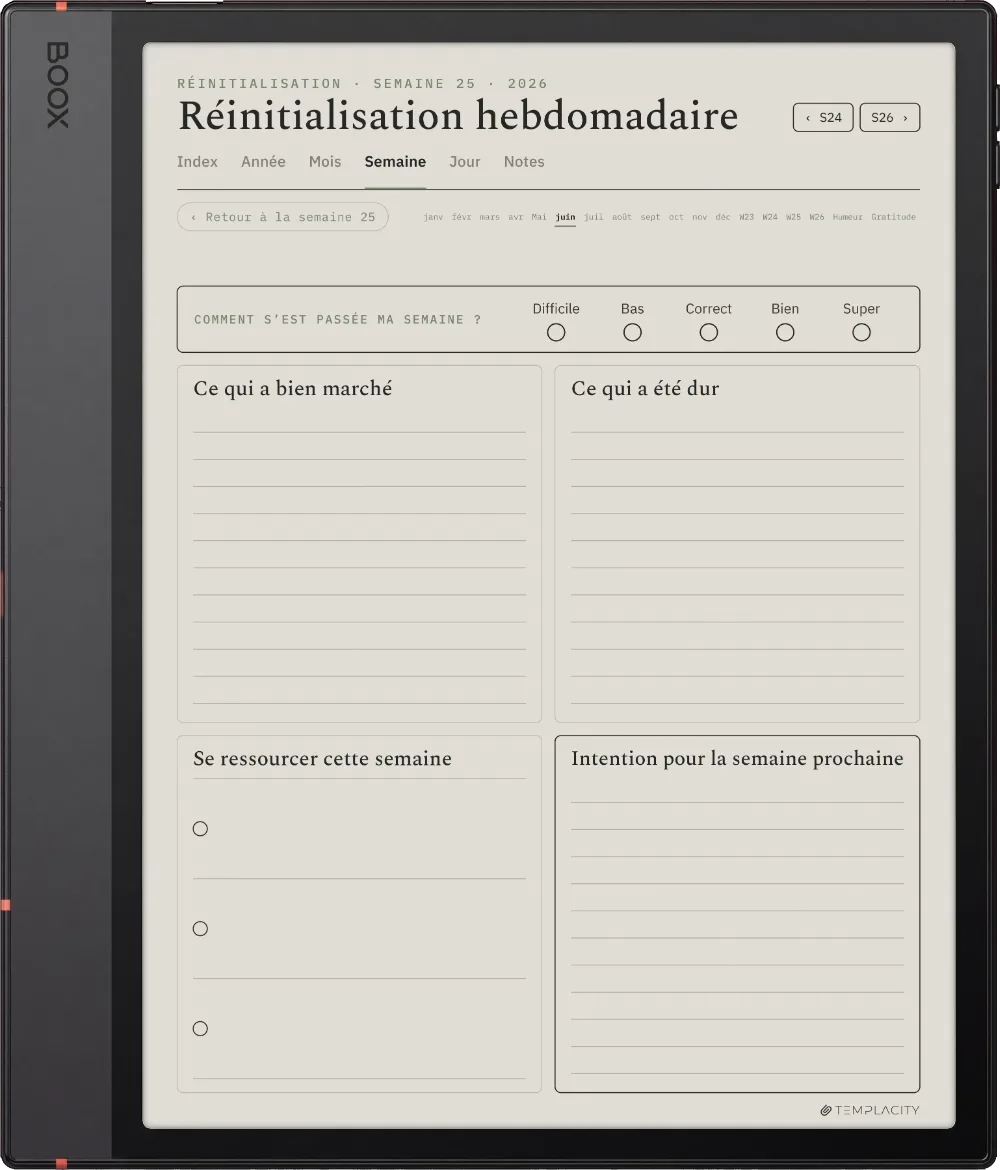 The Planner · Bien-être Boox Note Air5 C page 3