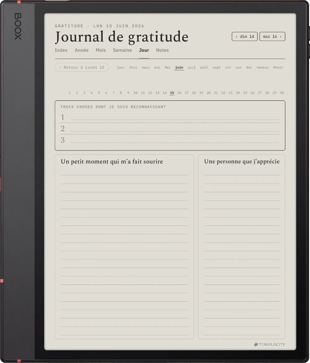 The Planner · Bien-être Boox Note Air5 C page 4