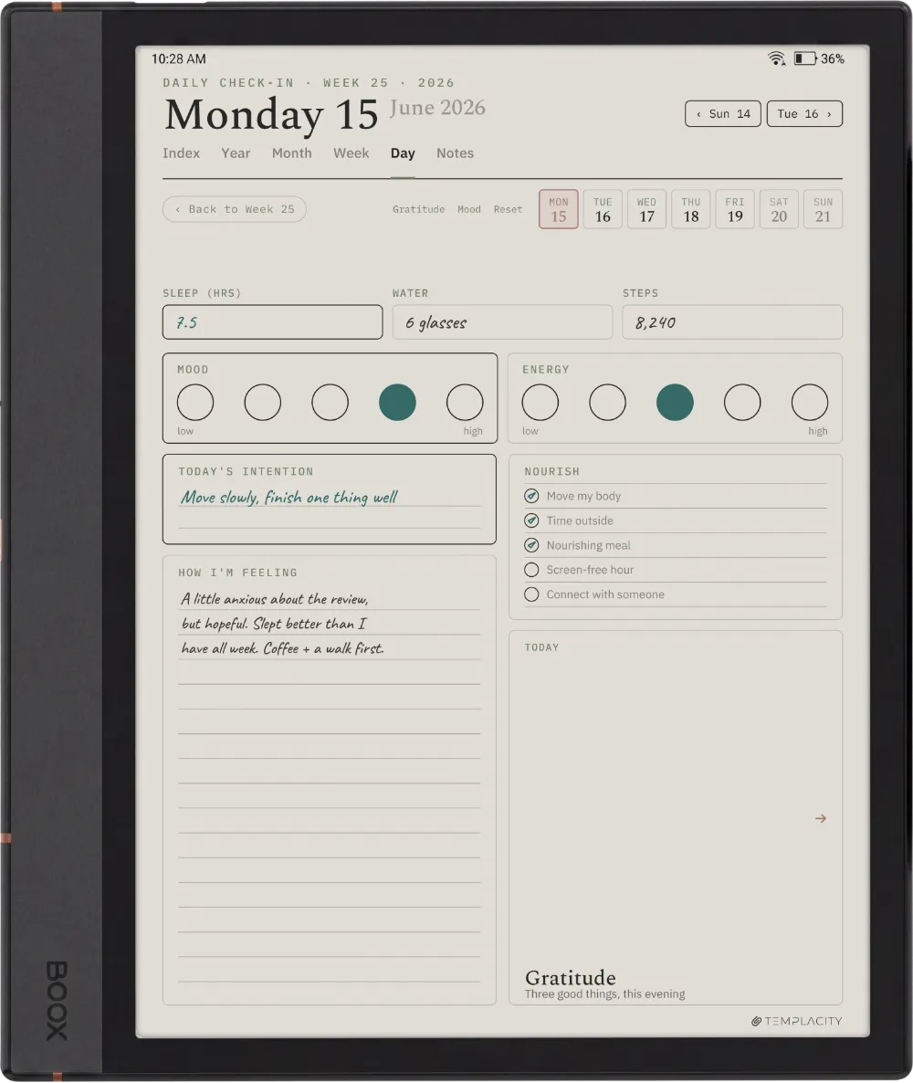 The Planner on the Boox Note Max
