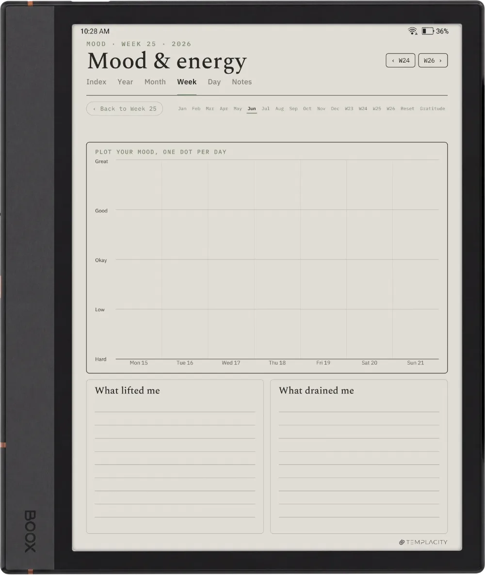The Planner · Wellness Boox Note Max page 2
