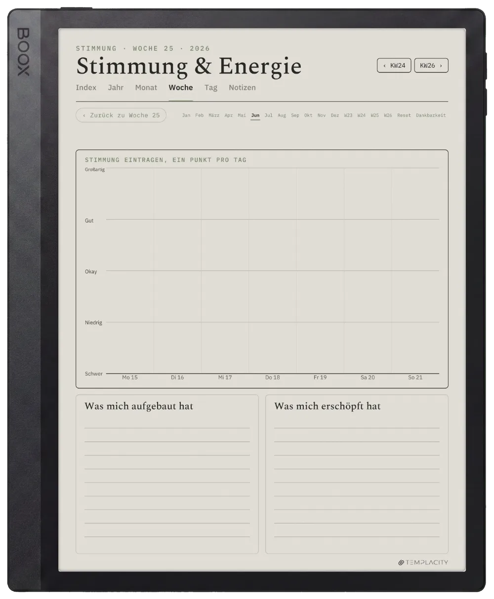The Planner · Wellness Boox Tab Ultra C Pro Seite 2