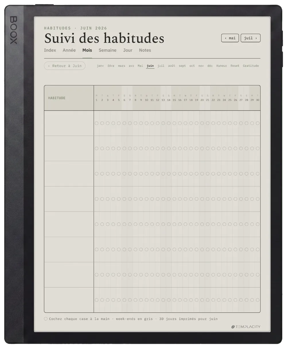 The Planner · Bien-être Boox Tab Ultra C Pro page 5