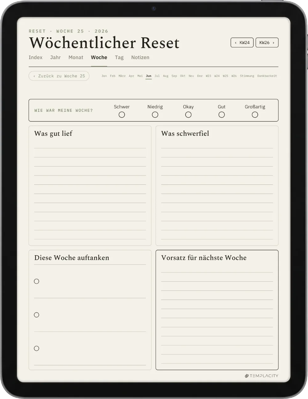 The Planner · Wellness iPad Seite 3
