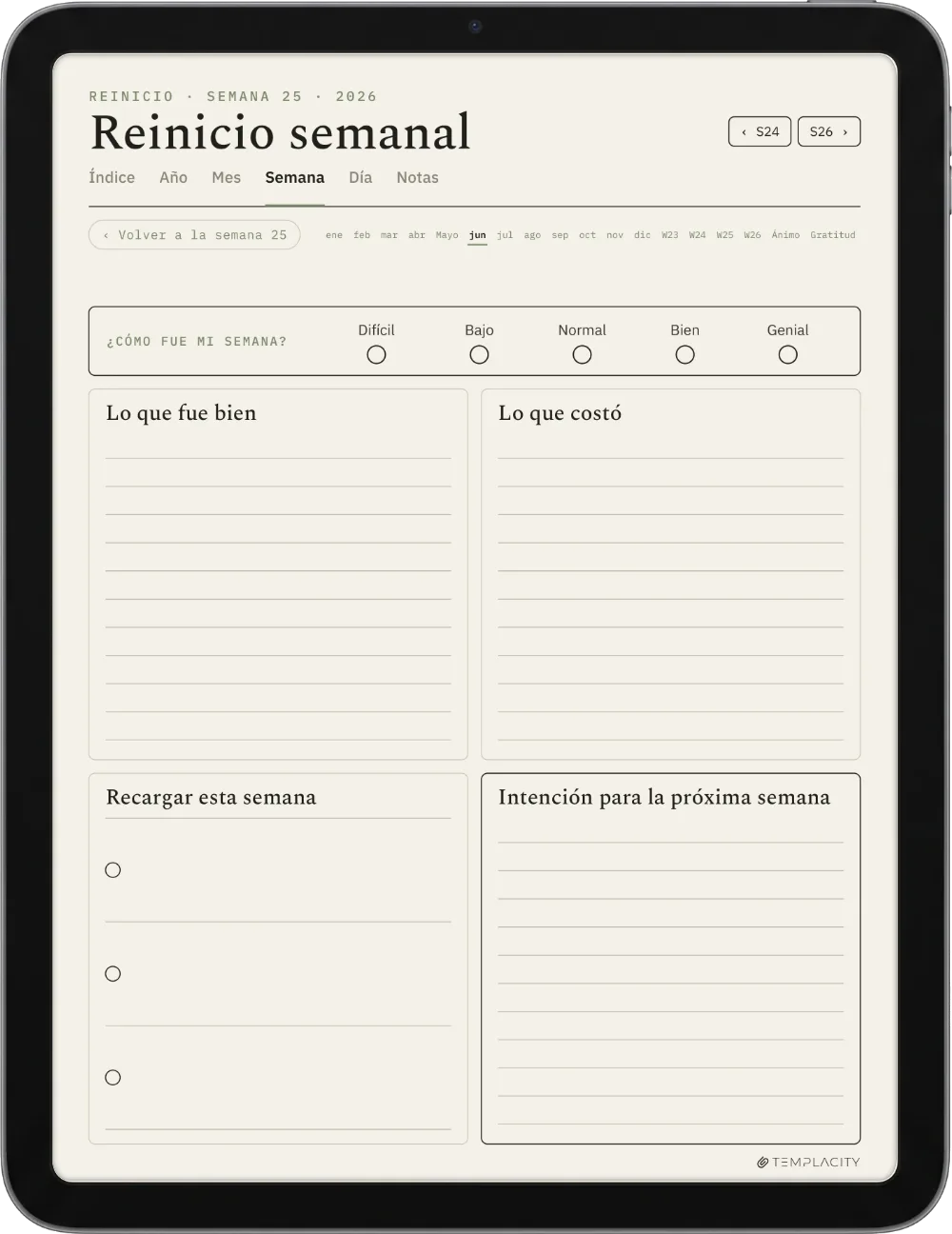 The Planner · Bienestar iPad página 3